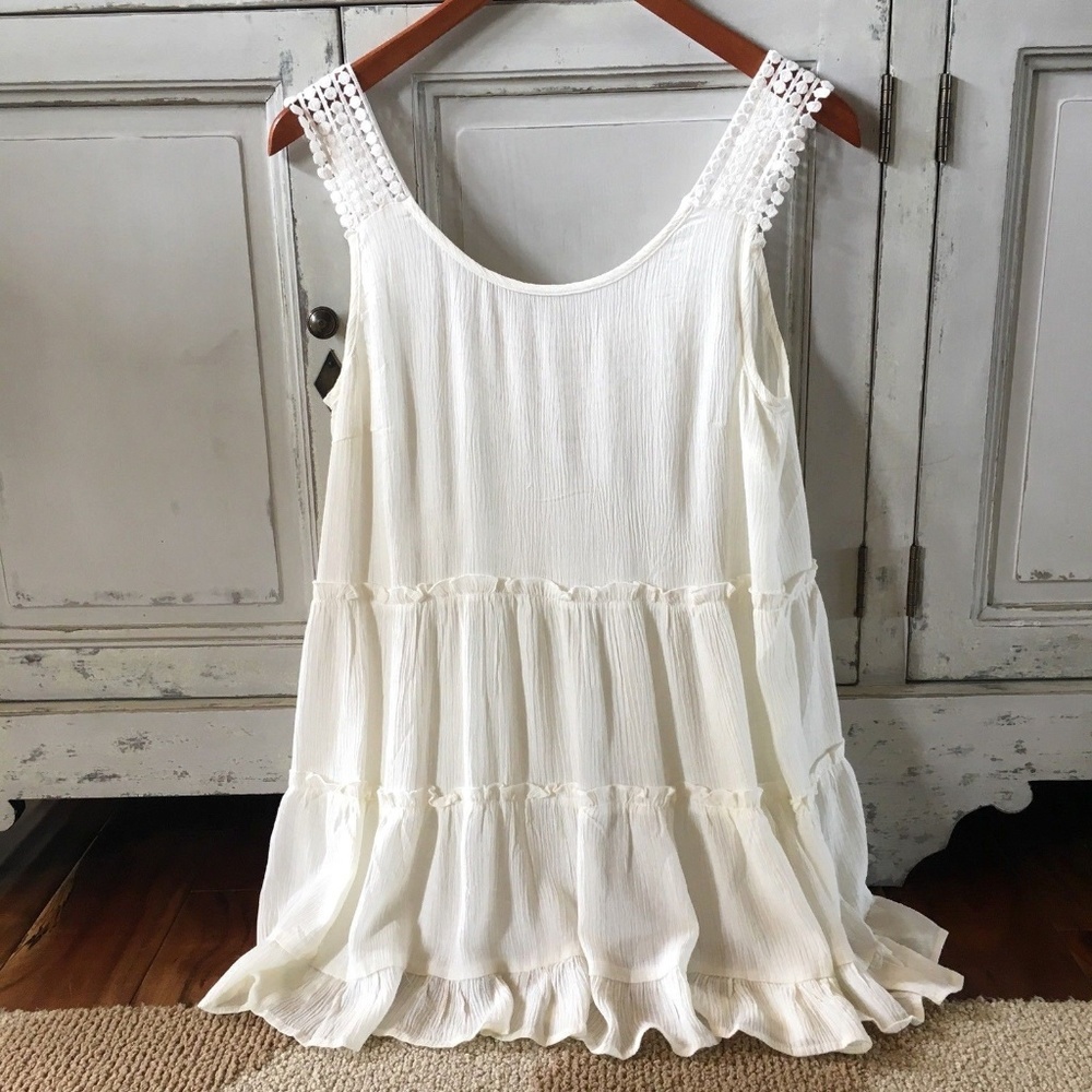 Sold Out! Ruffle Hem Layering Tank Top Extender - Picture 1 of 3